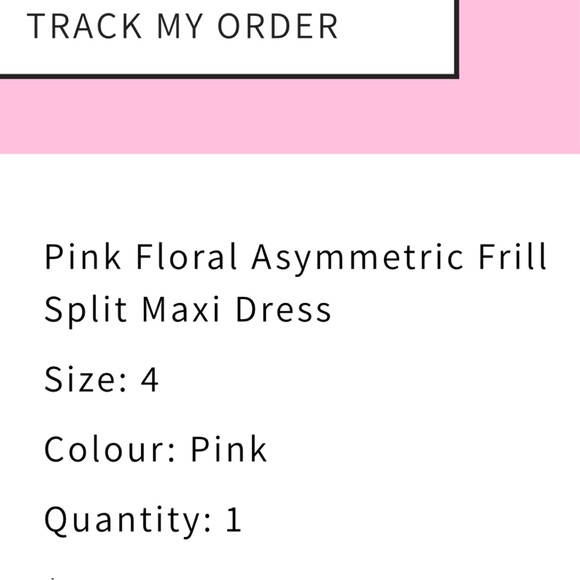 Pink Floral Asymmetrical Ruffle Dress - Picture 6 of 10